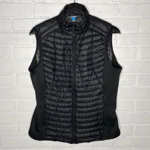 Eddie Bauer Puffer Vest Women's EB800 First Ascent Goose Down Black Size Medium